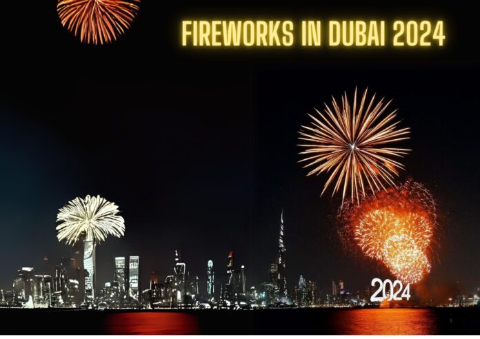 Fireworks in Dubai 2024